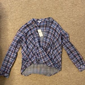 NEW Splendid Plaid Blouse